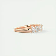 1.50 TCW Oval Cut Moissanite Bridal Wedding Band Mapple Gems